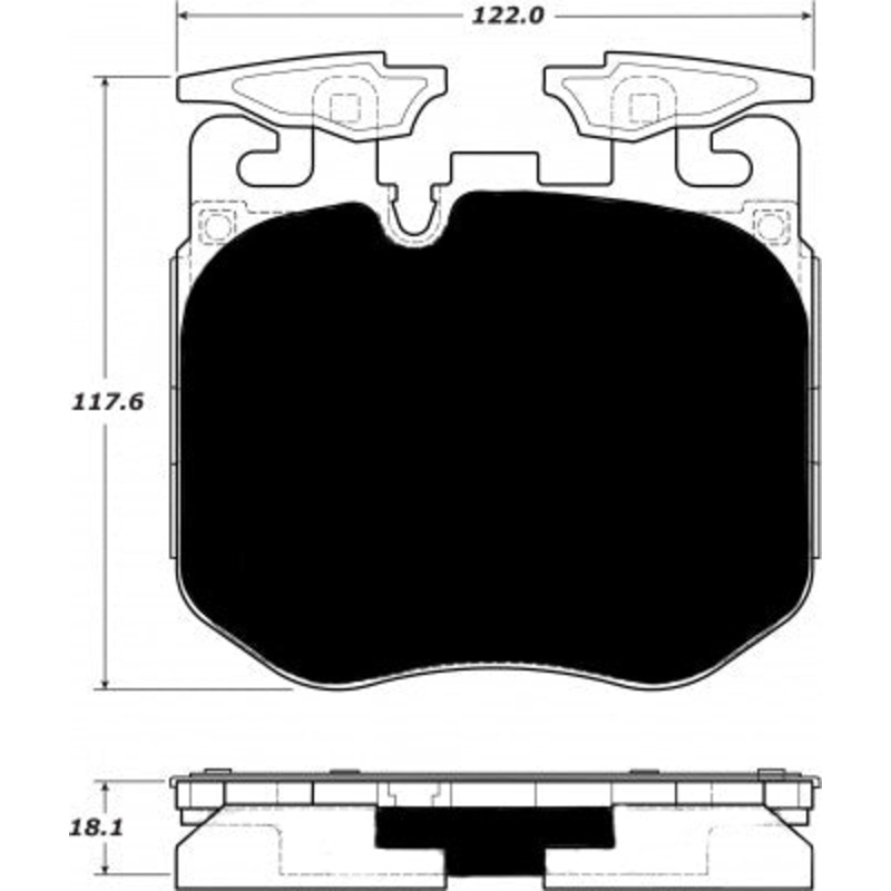 Porterfield Brake Pads for 2017 BMW 750i M Sports Pkg