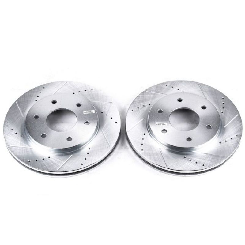 Power Stop 04-05 Infiniti QX56 Front Evolution Drilled & Slotted Rotors – Pair