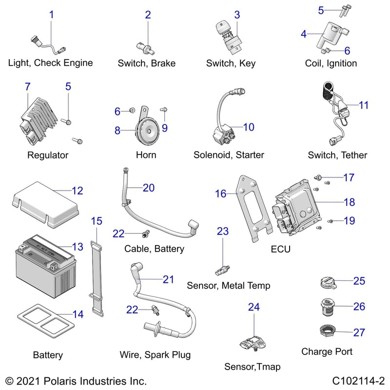 Switch-Key,3 Pos,Sealed by Polaris