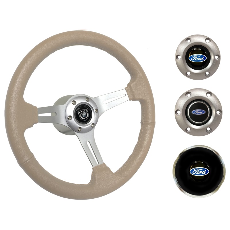 1965-69 Ford Ranchero Steering Wheel Kit | Tan Leather | ST3014TAN