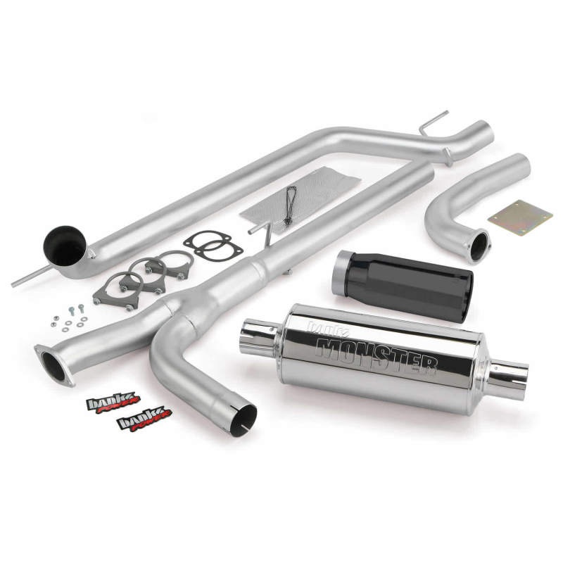 Banks Power 04-14 Nissan 5.6L Titan (All) Monster Exhaust System – SS Single Exhaust w/ Black Tip