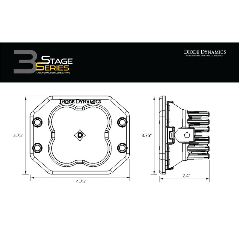 Diode Dynamics DD SS Cover: Square / Smoked (DD6262)