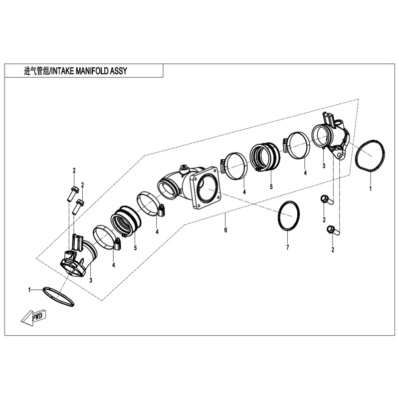 Intake Connecting Pipe by CF Moto