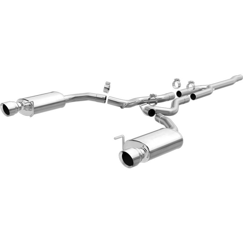 Magnaflow Cat Back Street Stainless Exhaust System 2015-2023 Ford Mustang 4 Cylinder EcoBoost 2.3L