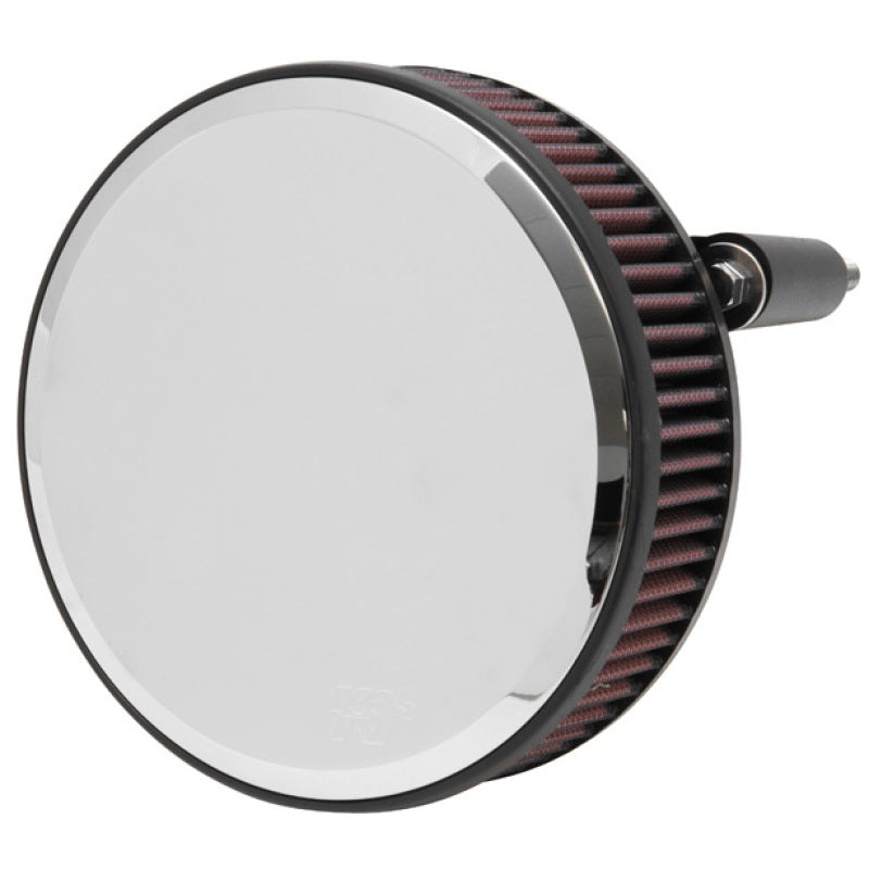 K&N Street Round Metal Intake System – Harley Davidson – Red Filter 6-8 Size 2.4in In Dia 2.5in H
