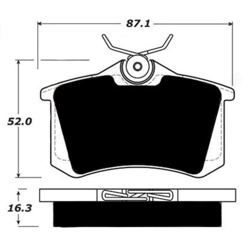 Porterfield Brake Pads for 2006 VOLKSWAGEN GOLF Gti VR6