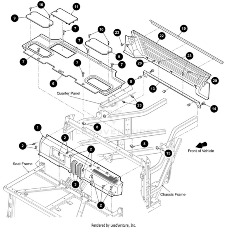 Storage Pocket Cover (Heat Shield Required See Section M) by Arctic Cat