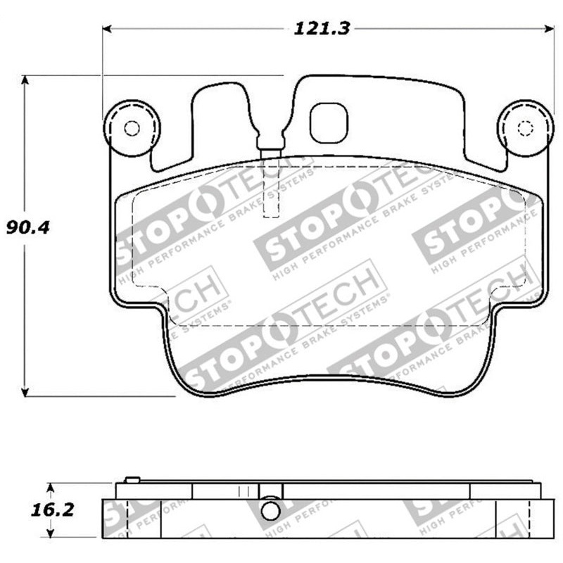 StopTech Street Touring 00-07 Porsche Boxster S / 06-07 Cayman Front Brake Pads