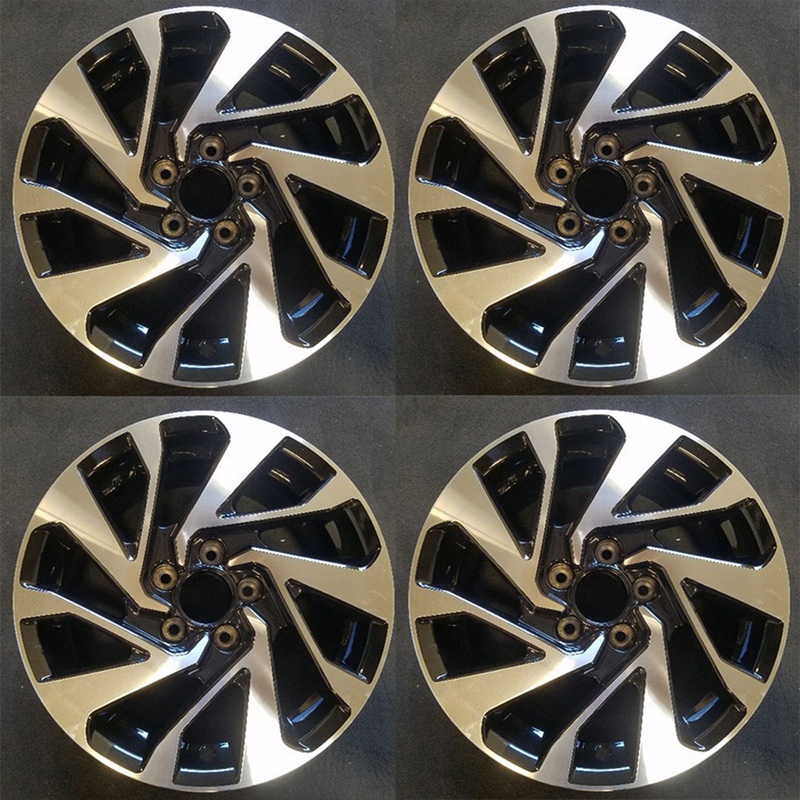 16″ 16X7 SET OF 4 Alloy Wheels for Honda Civic 2016-2021 Machined BLACK OEM Quality Replacement Rim