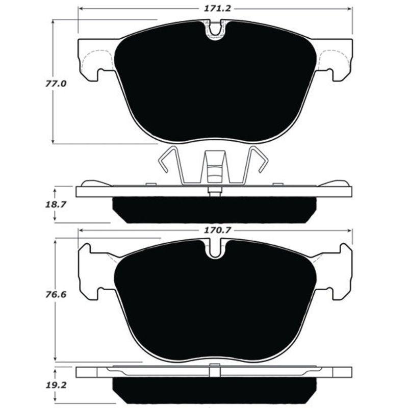 Porterfield Brake Pads for 2011 BMW X5 xDrive35d