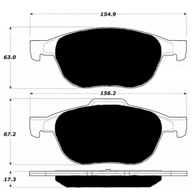 Porterfield Brake Pads for 2005 MAZDA 3 (JAPAN BUILD)