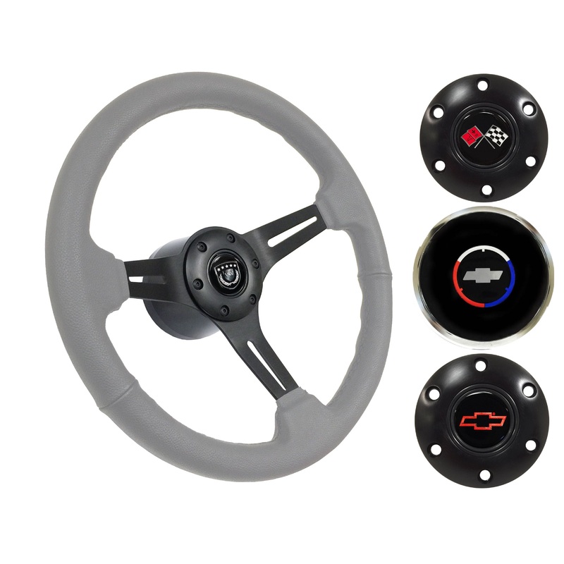 1969-87 El Camino Steering Wheel Kit | Grey Leather | ST3060GRY