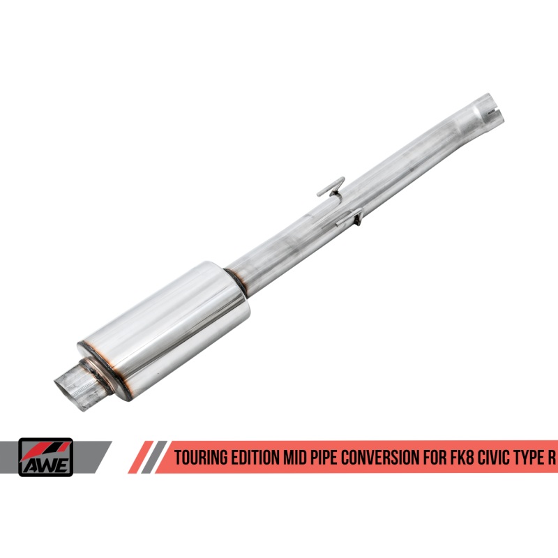 AWE Tuning Touring Resonated Mid Pipe Conversion Kit Honda Civic Type R 2017+| 3815-11000
