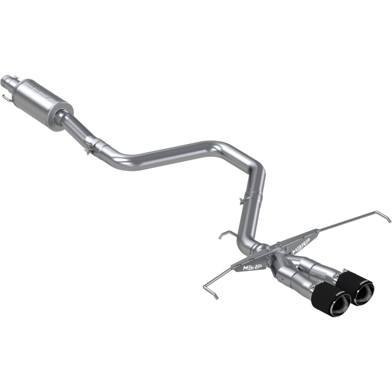 MBRP 3-Inch Armor Pro Race Profile Dual Rear Exit Cat-Back Exhaust with Carbon Fiber Tips | 2019 – 2021 Hyundai Veloster Turbo (S47053CF)