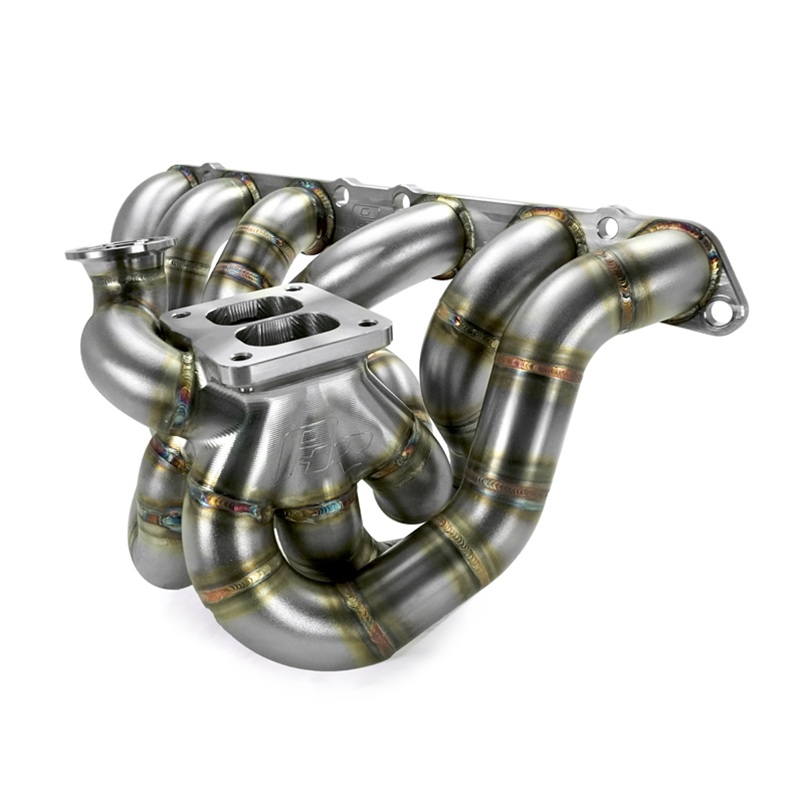 PHR S45 BILLET Turbo Manifold for 2JZ-GTE – T4 Twin-Scroll Billet Collector- Equal Length Runner Design- 1.5″ 304L Stainless Steel Schedule 10 Primaries (1.68″ ID)- Dual 44/46mm Wastegate Flanges