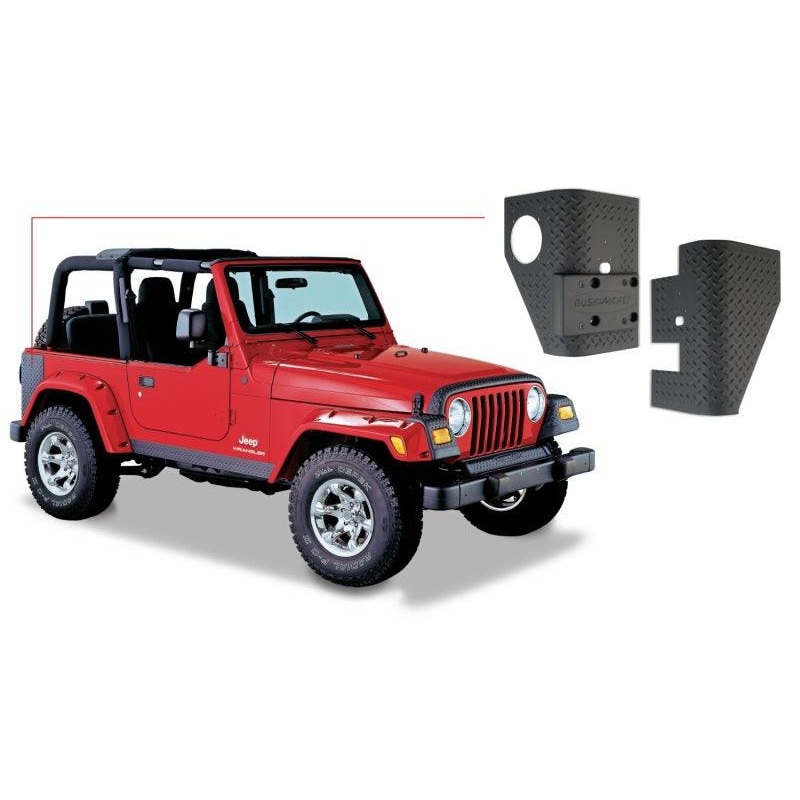 Bushwacker 97-06 Jeep Wrangler Trail Armor Rear Corners – Black