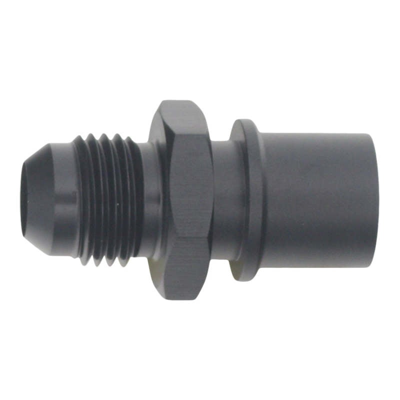 DeatschWerks 6AN Male Flare to Toyota Module Quick Connect – Anodized Matte Black