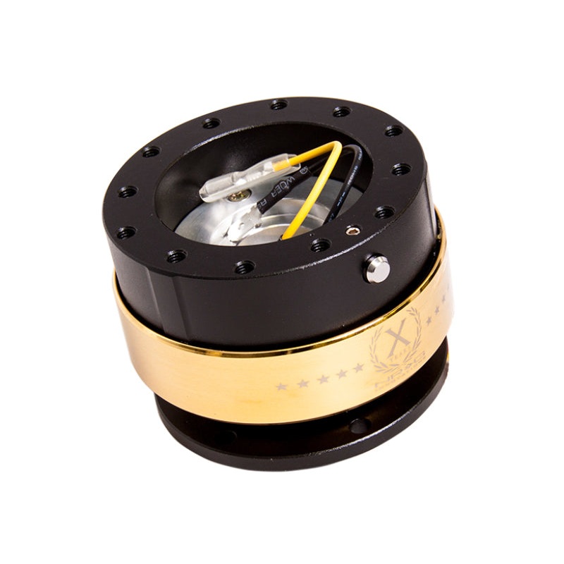 NRG Quick Release Gen 2.0 – Black Body / Chrome Gold Ring