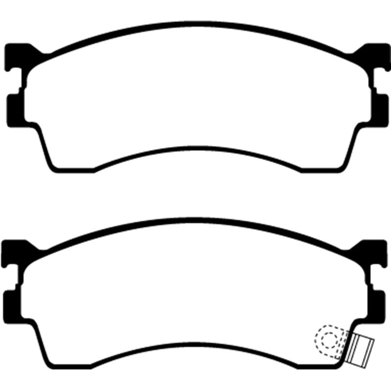 EBC 01-04 Mazda Protege 2.0 (Rear Drums) Ultimax2 Front Brake Pads