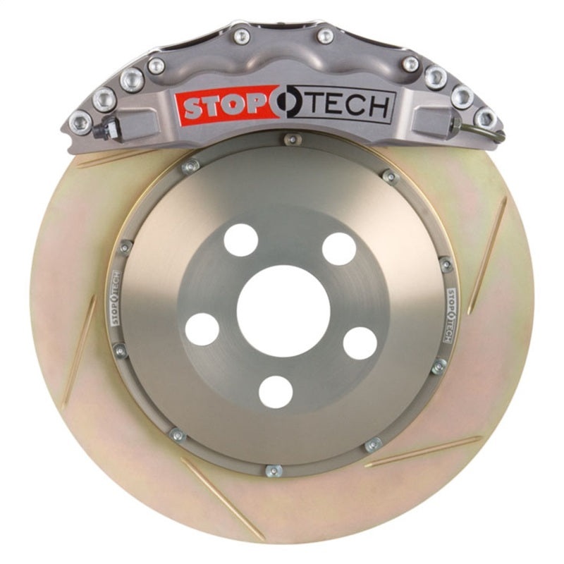 StopTech 16-17 Nissan 370Z STR-60 Calipers Slotted 380x32mm Rotors Front Trophy Big Brake Kit