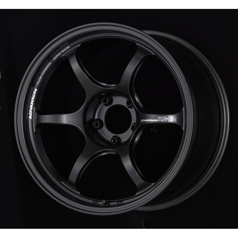 Advan RG-D2 17×9.0 +35 5-114.3 Semi Gloss Black Wheel