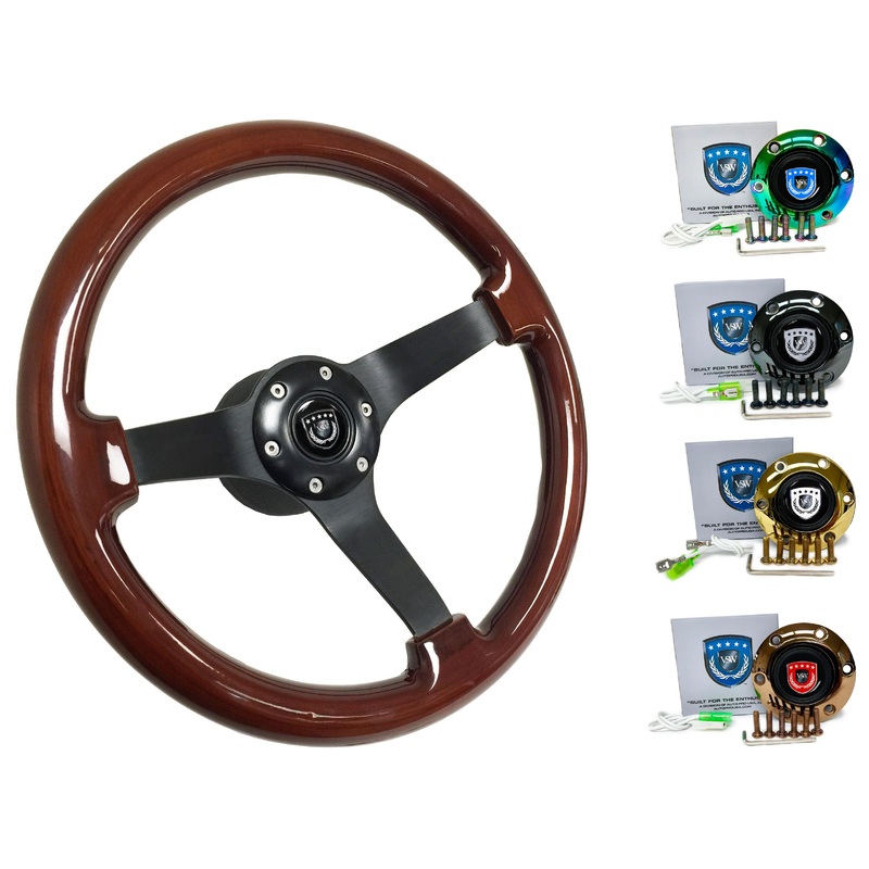 1998+ Audi A4 Steering Wheel Kit | Mahogany Wood |  ST3127