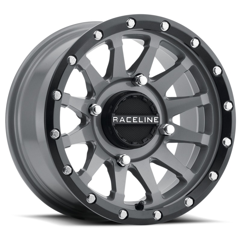 Kansei A95SG Trophy 14x7in / 4×110 BP / 10mm Offset / 83.8mm Bore – Grey & Black Lip Wheel