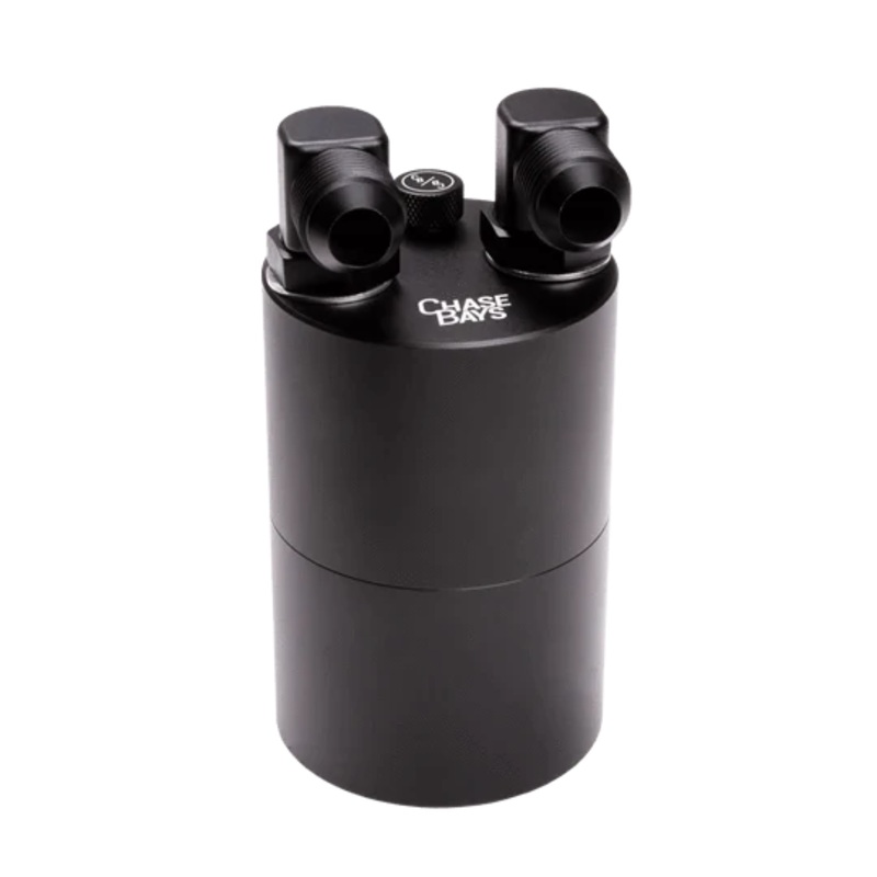 Chase Bays – 10AN 90 Deg L-Fitting Inlet -10AN 90Deg Elbow Outlet Oil Catch Can