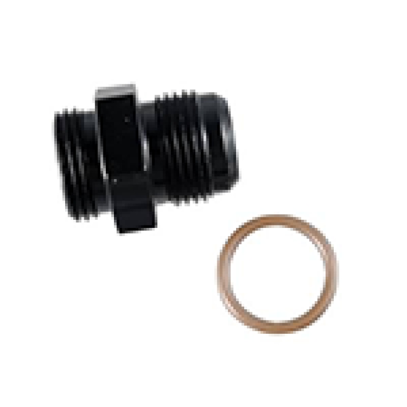Fragola -4AN x 3/4-16 (8) Radius Fitting – Black