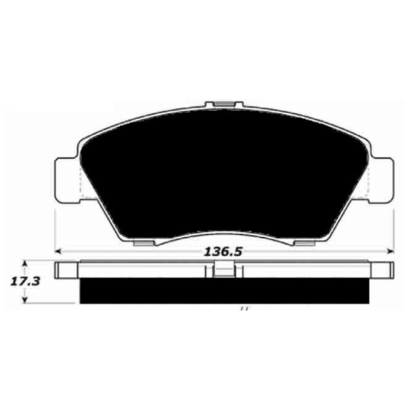 Porterfield Brake Pads for 2007 HONDA FIT