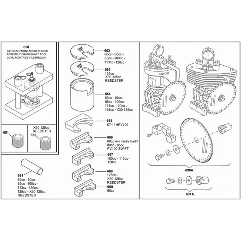 (663) IA-10104A Leopard Crankshaft Plate 125cc