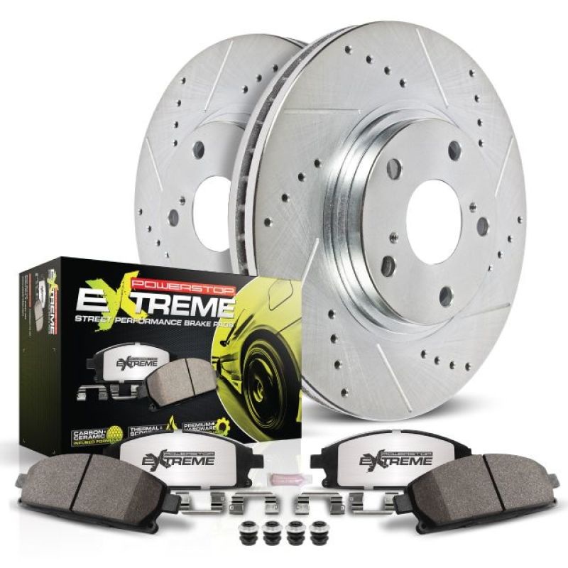 PowerStop Power Stop 03-06 Mercedes-Benz CLK500 Front Z26 Street Warrior Brake Kit