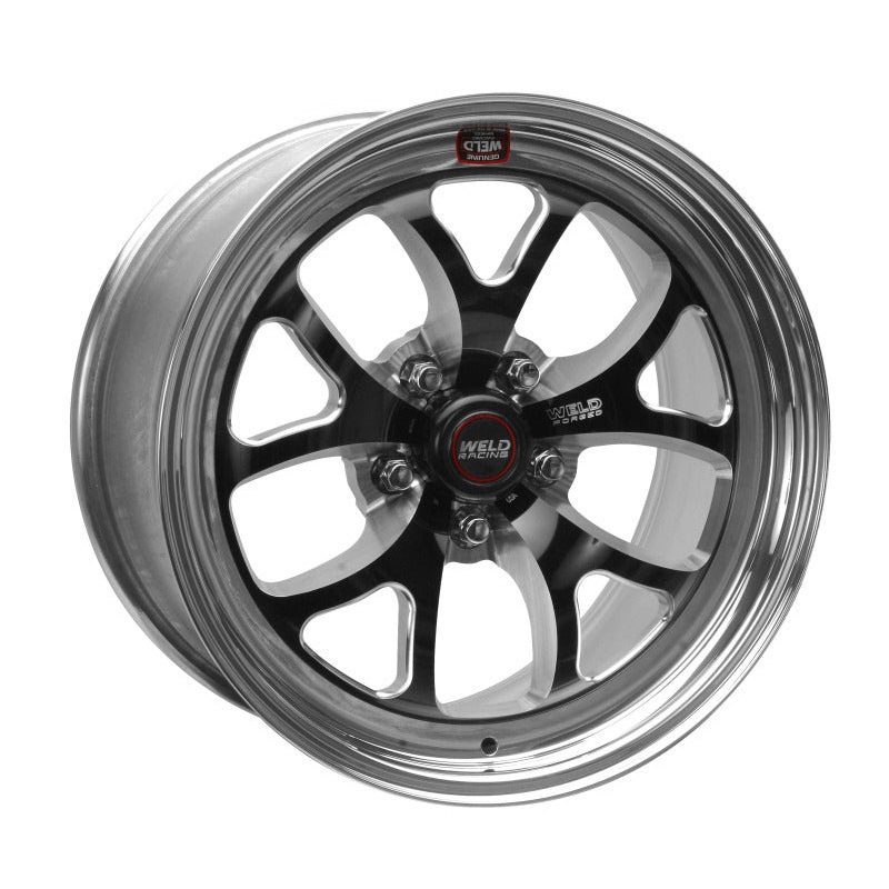 Weld S76 17×12 / 5×4.5 BP / 5.7in. BS Black Wheel (High Pad) – Non-Beadlock