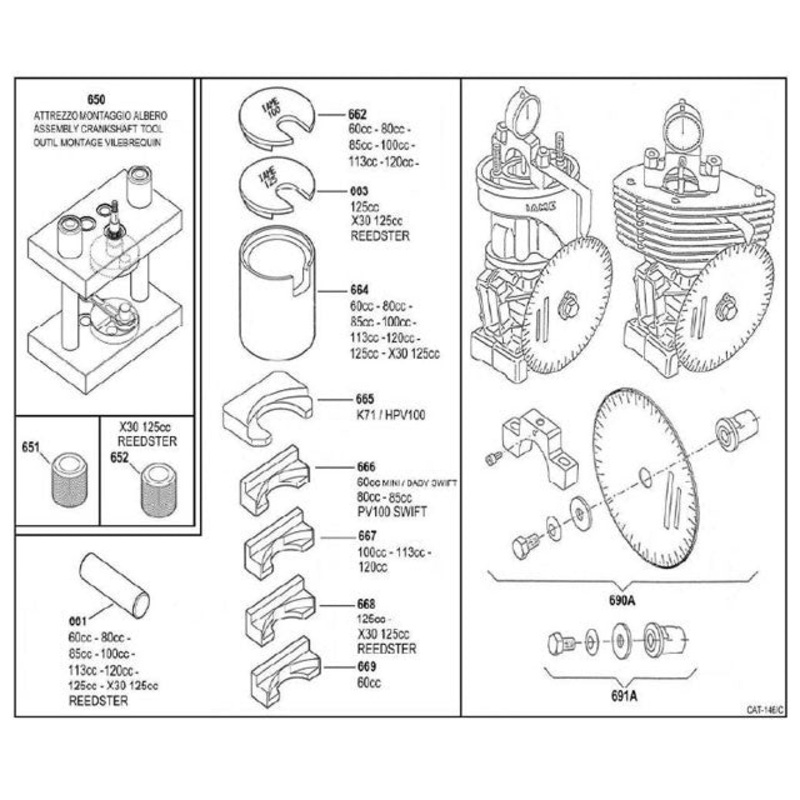 (661) IA-10107 IAME X30 Crank Pin Puller