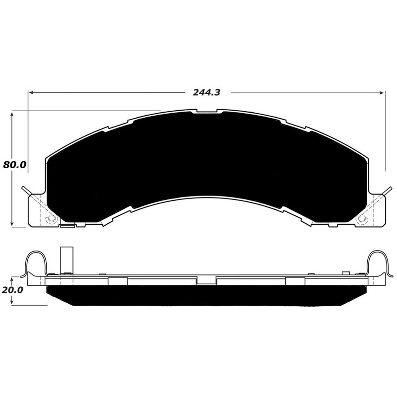 Porterfield Brake Pads for 2008 DODGE RAM- 4500,5500