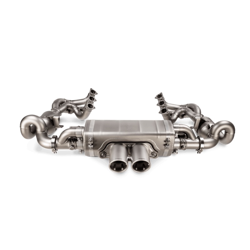 Akrapovic 2021-24 Porsche 911 GT3/GT3 RS (992/992.2) Slip-On Race Line (Titanium) w/Titanium Tips
