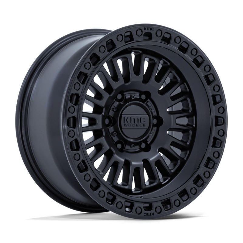 KMC Wheels KM554 Aztec 17″ 6×114.3 Matte Black W/ Gloss Black Lip