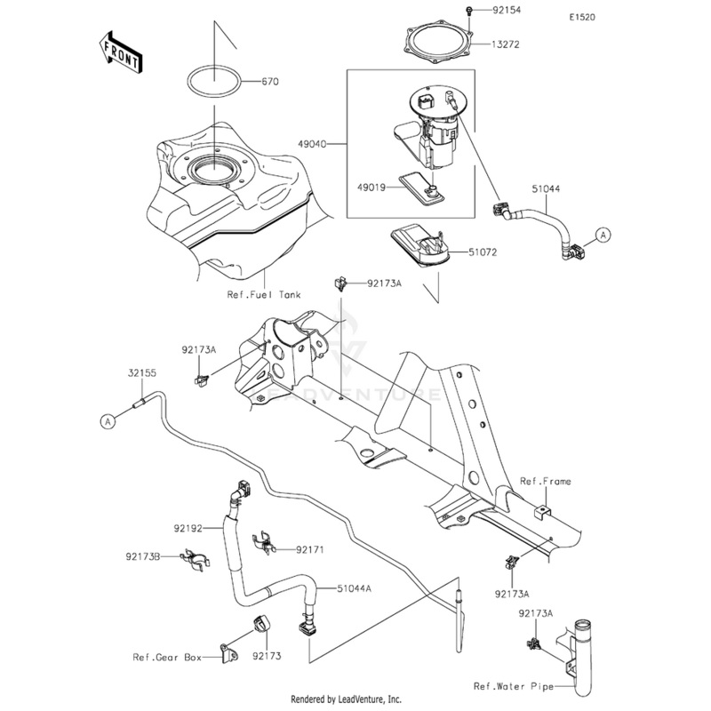 Tube-Assembly,Pipe-Engine by Kawasaki