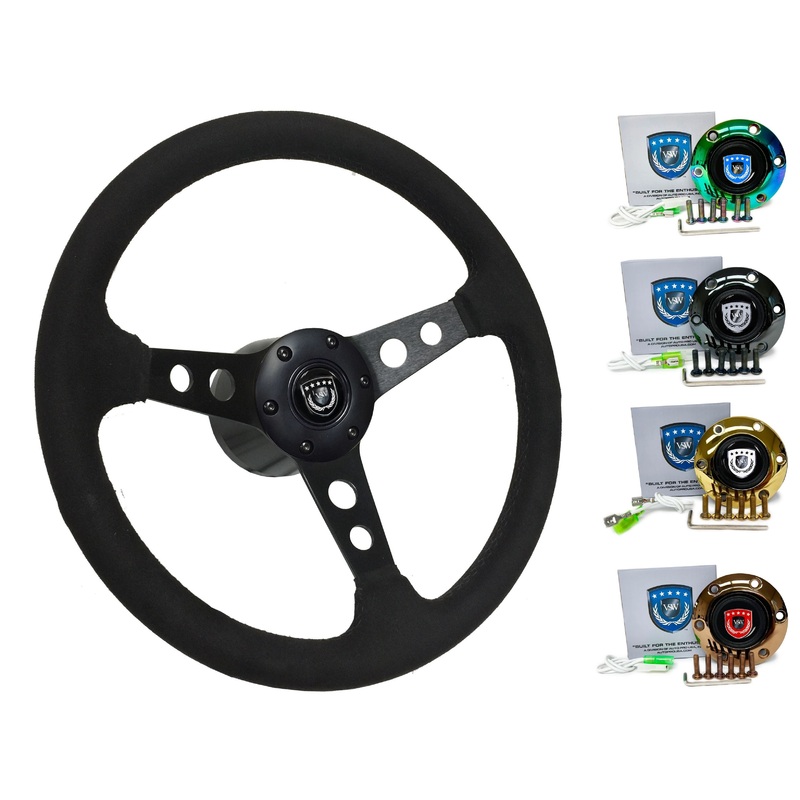 2012+ Subaru BRZ Steering Wheel Kit | Black Ultralux Suede | ST3583BLK