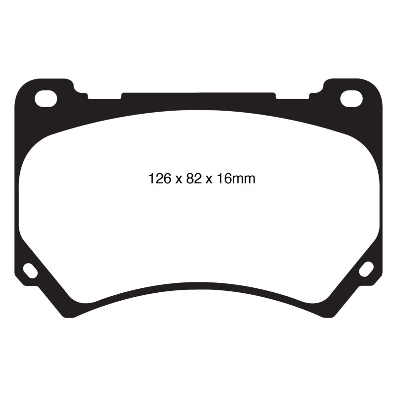 EBC 11+ Hyundai Equus 4.6 Greenstuff Front Brake Pads