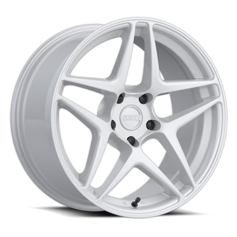 Kansei K15W Astro 18×10.5in / 5×100 BP / 12mm Offset / 73.1mm Bore – Gloss White Wheel