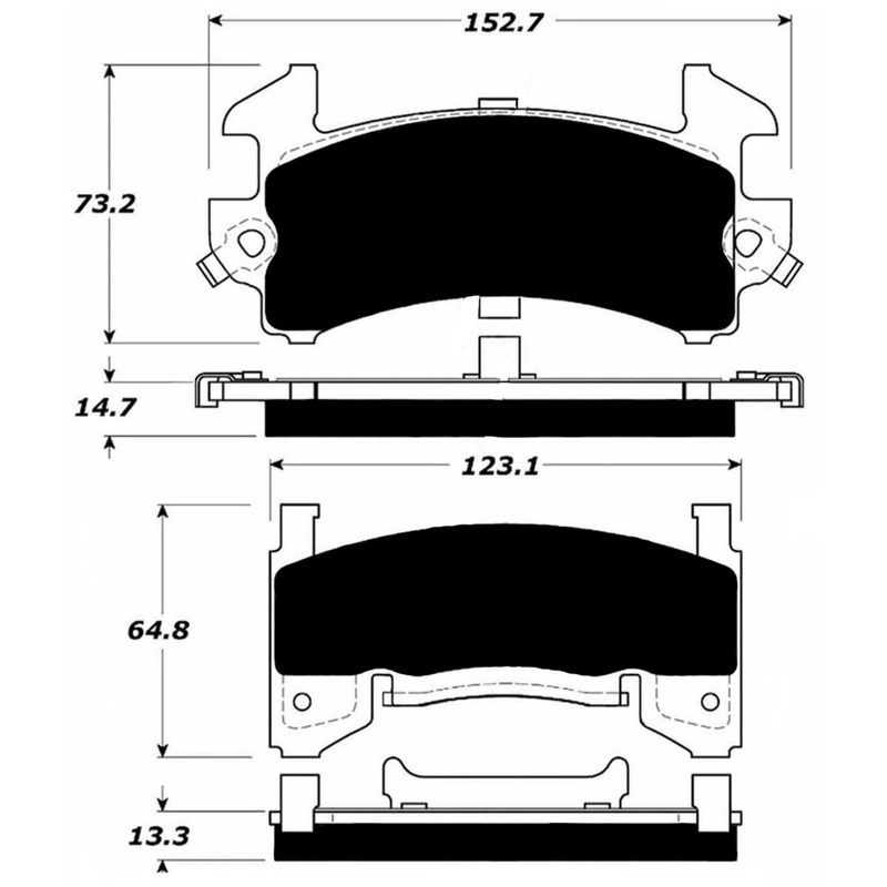 Porterfield Brake Pads for 1997 GMC S-15 Jimmy 2WD