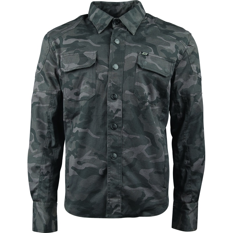 Speed and Strength Call to Arms Moto Shirt Camouflage – Medium