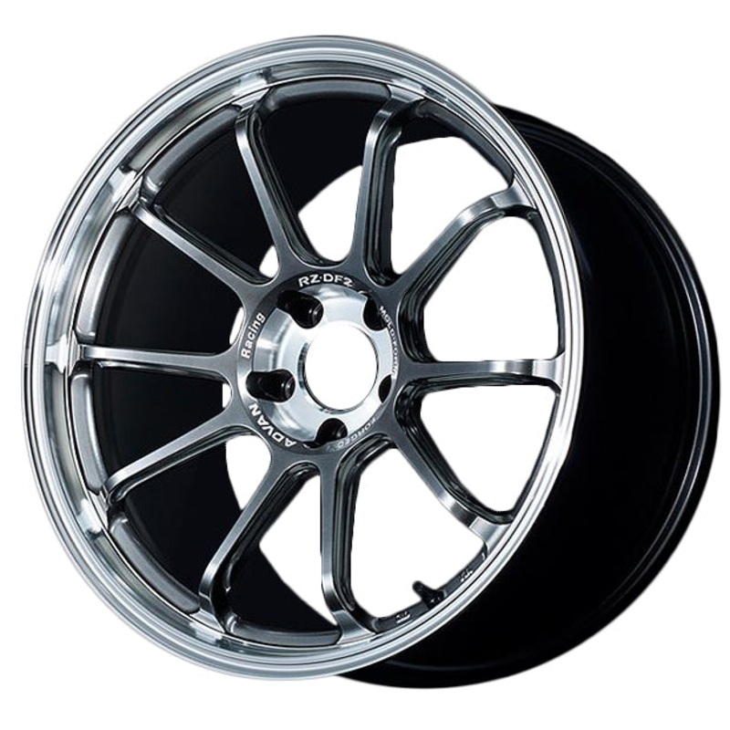 Advan RZ-DF2 Wheel (C-5 Concave) – 20×11.0 +15 | 5×114.3 | Diamond Cut & Hyper Platinum Black