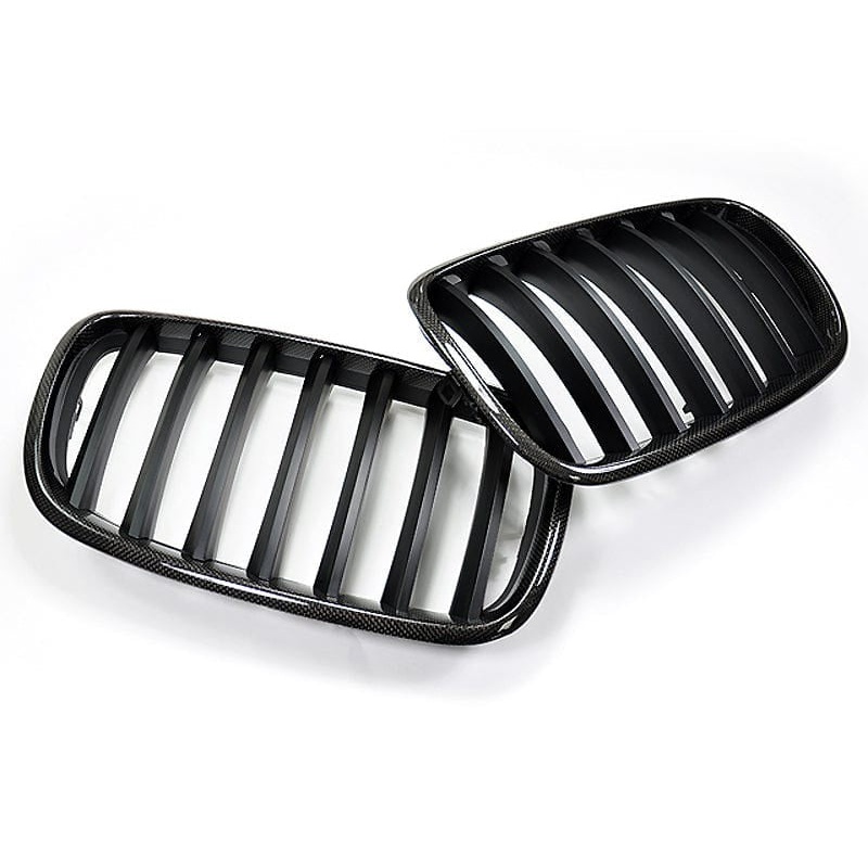 AutoTecknic Carbon Fiber Front Grille Set – E70 X5 / X5M | E71 X6 / X6M