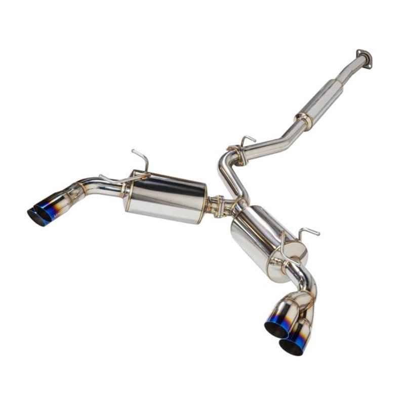 Remark 13-22 BRZ/ 13-16 FRS / 17-21 GT86 / 2022 GR86 Sports Touring Cat Back Exhaust w/ Burnt Stainless Tip | RK-C4063T-04T
