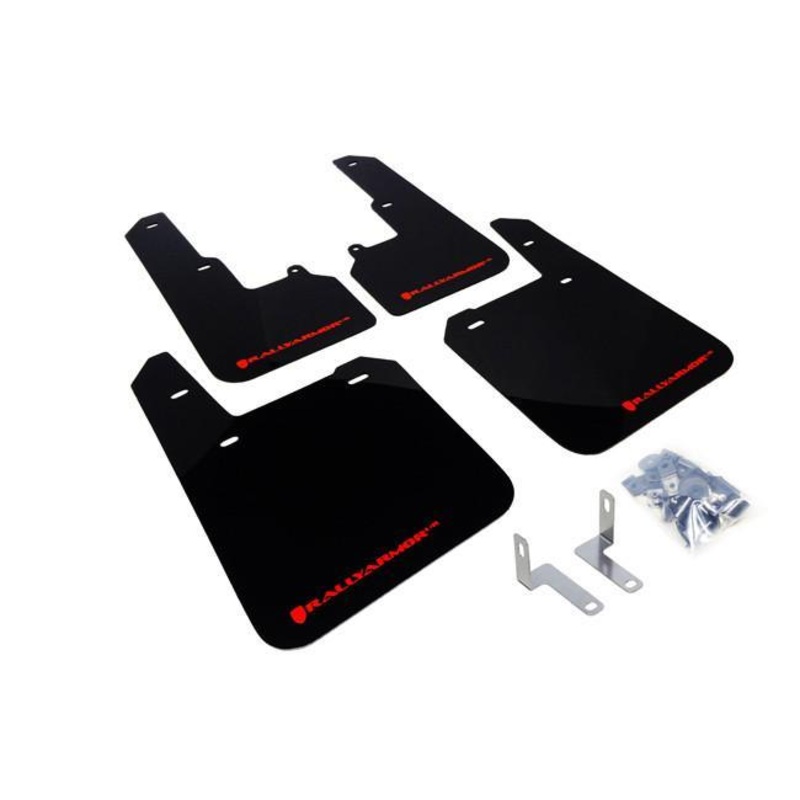Subaru Outback 2015+ Direct Fit Mud Flaps by Rally Armor – Black/Red (MF36-UR-BLK/RD)