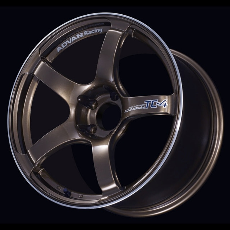 Advan TC-4 Wheel – 17×8.5 +50 | 5×114.3 | Umber Bronze Metallic & Ring