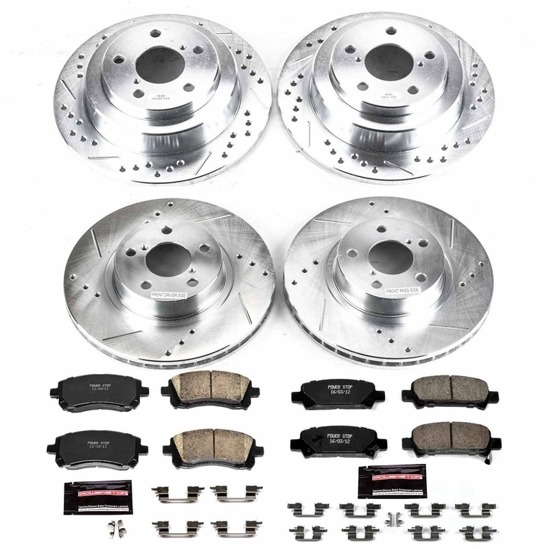 Power Stop 98-02 Subaru Forester Front & Rear Z23 Evolution Sport Brake Kit | K1122