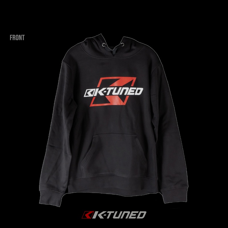 New* K-Tuned Hoodie – White and Red Logo on Black
